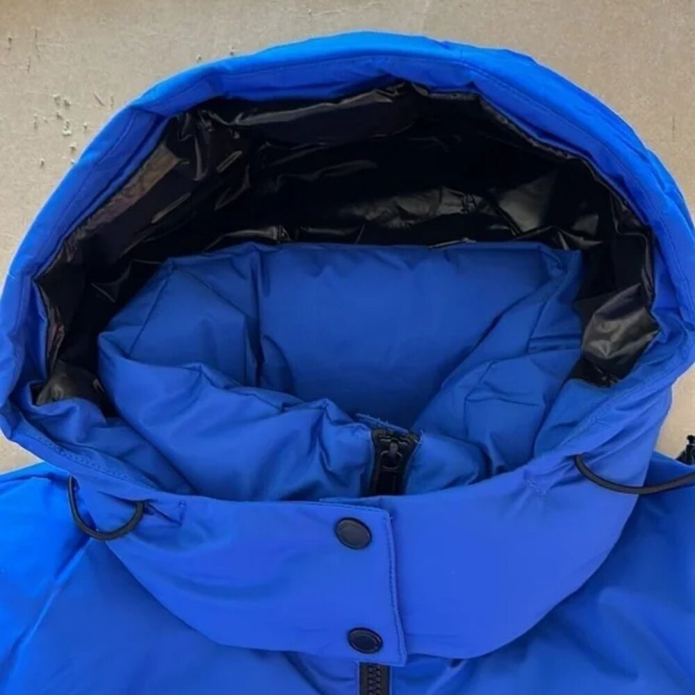 NWT BCBG Generation royal blue parka Feather-free eco-friendly fill Size XL - Picture 5 of 14